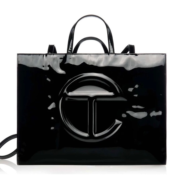 Telfar Bags Large Black Patent Leather Telfar Poshmark
